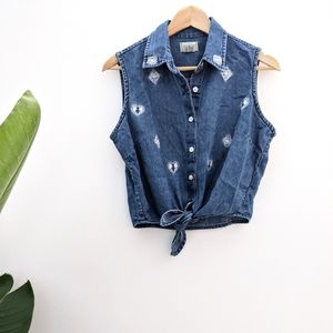 🖤 Vintage Wrangler Crop Top